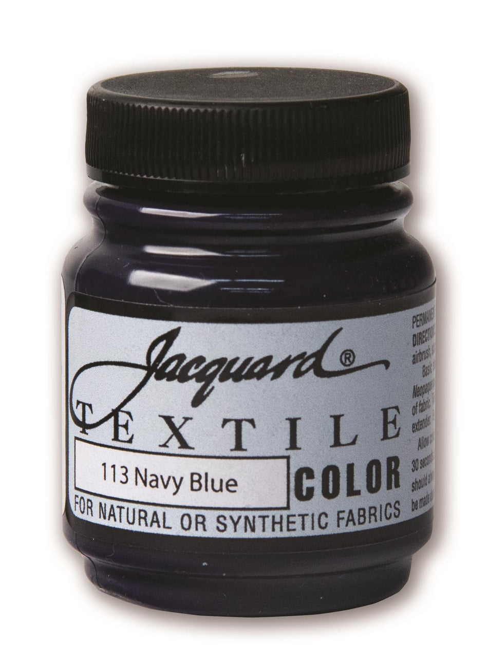 JAC1113 113 Navy Blue Textile Color Paint - 2.25 fl oz