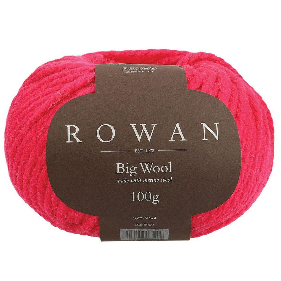 Big Wool Cerise 089 100% Wool Yarn - 100g