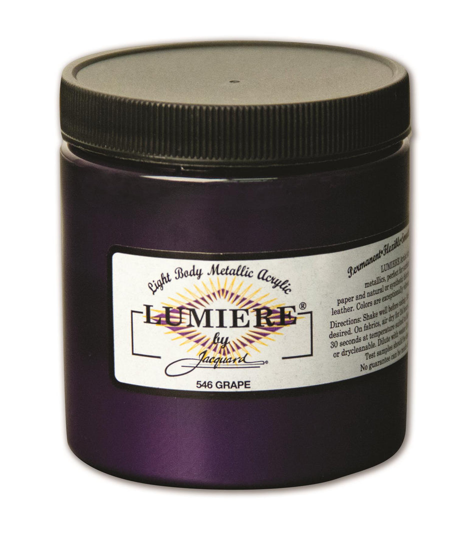 JAC2546 Lumiere 546 Grape Metallic Acrylic Paint - 8 fl oz