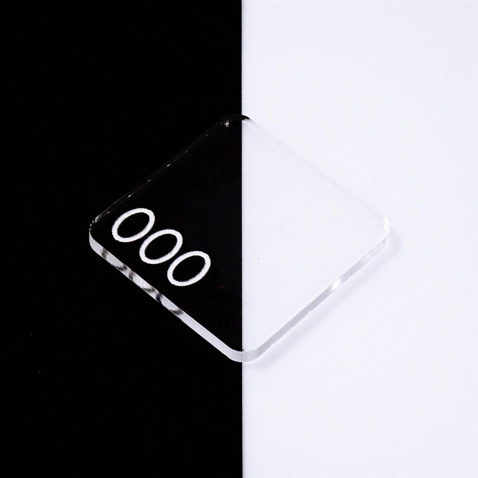 000 Clear Cast Acrylic Sheet - 200x200x3mm