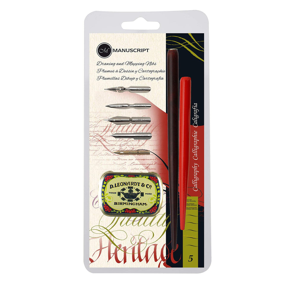 Drawing and Mapping Calligraphy Set - Set of 5