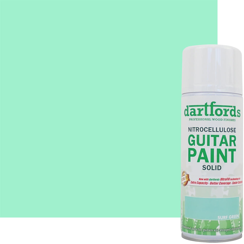 Surf Green Nitrocellulose Guitar Paint - 400ml Aerosol