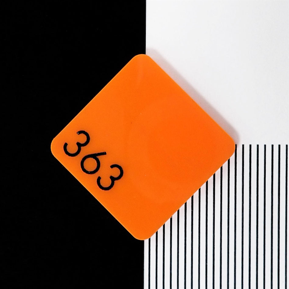 363 3MM Orange Cast Acrylic Sheet (3mm thick)