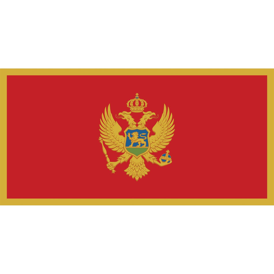 Montenegro Flag Waterslide Decal
