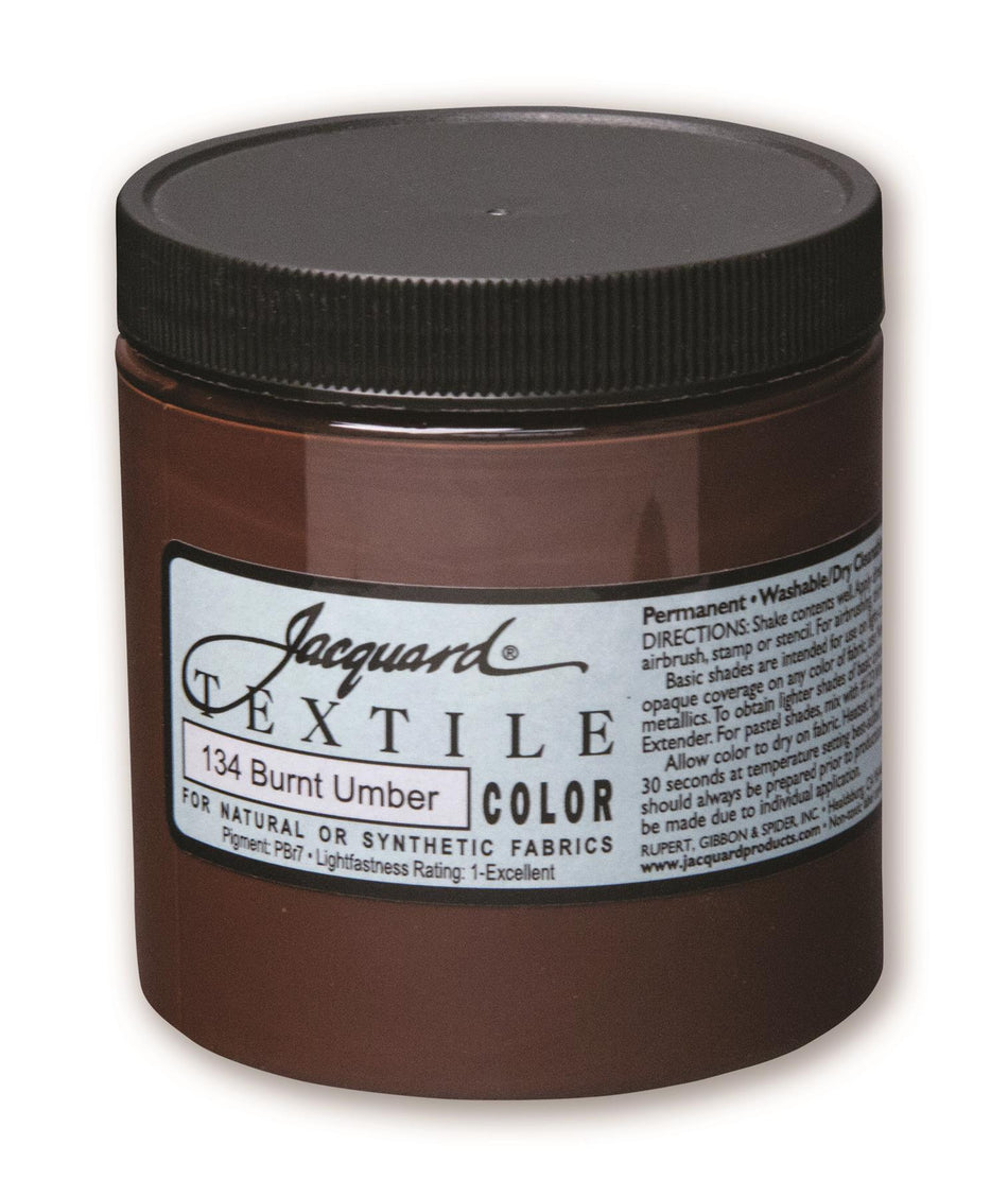 JAC2134 134 Burnt umber Textile Paint - 8 fl oz