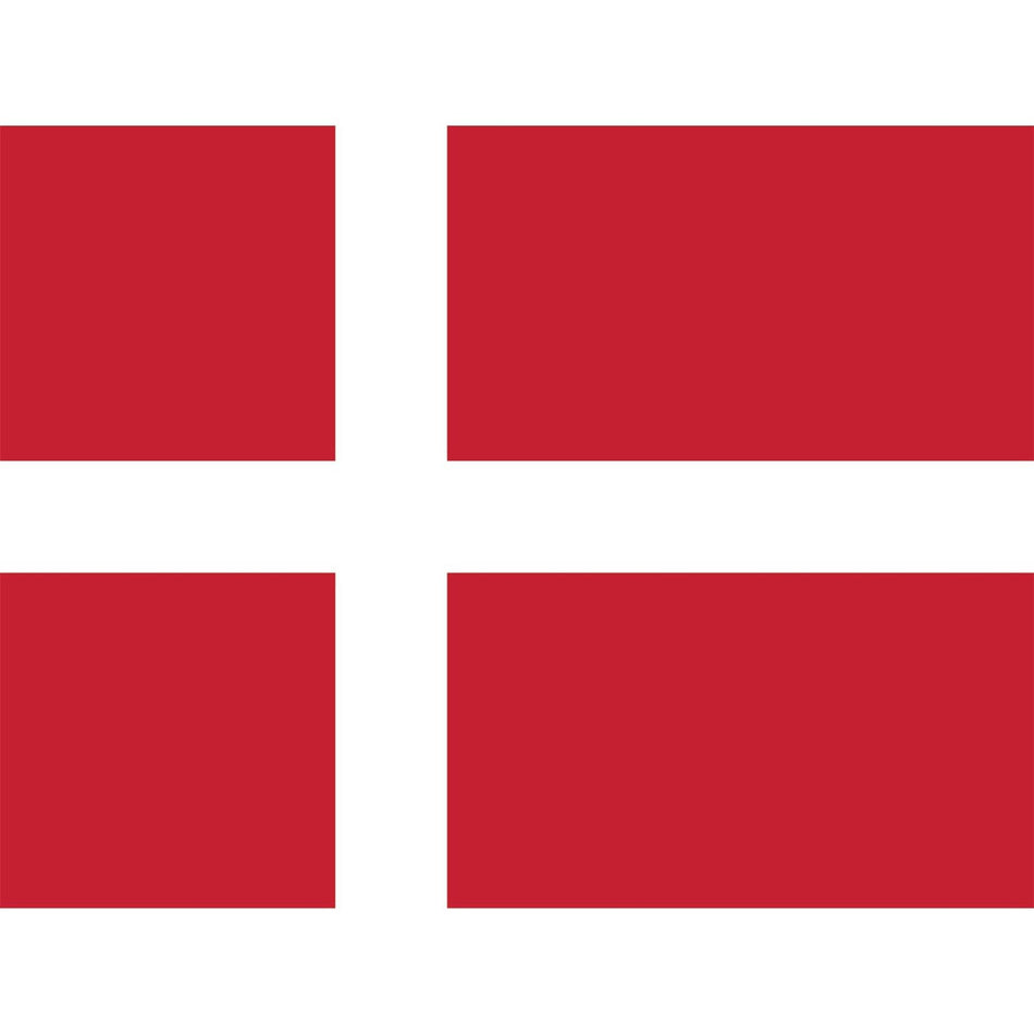 Denmark Flag Waterslide Decal