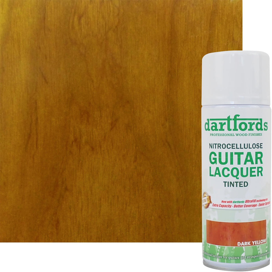 Dark Yellow Nitrocellulose Guitar Lacquer - 400ml Aerosol
