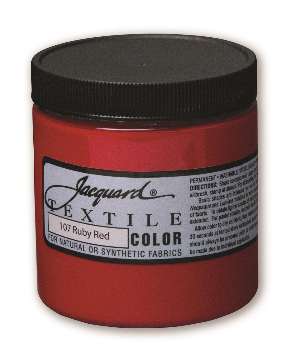 JAC2107 107 Ruby Red Textile Paint - 8 fl oz