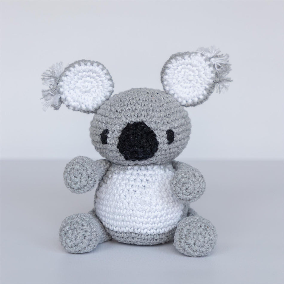 PAK142 Eco Barbante Milano Gris Cotton Koala Sydney Crochet Amigurumi Kit