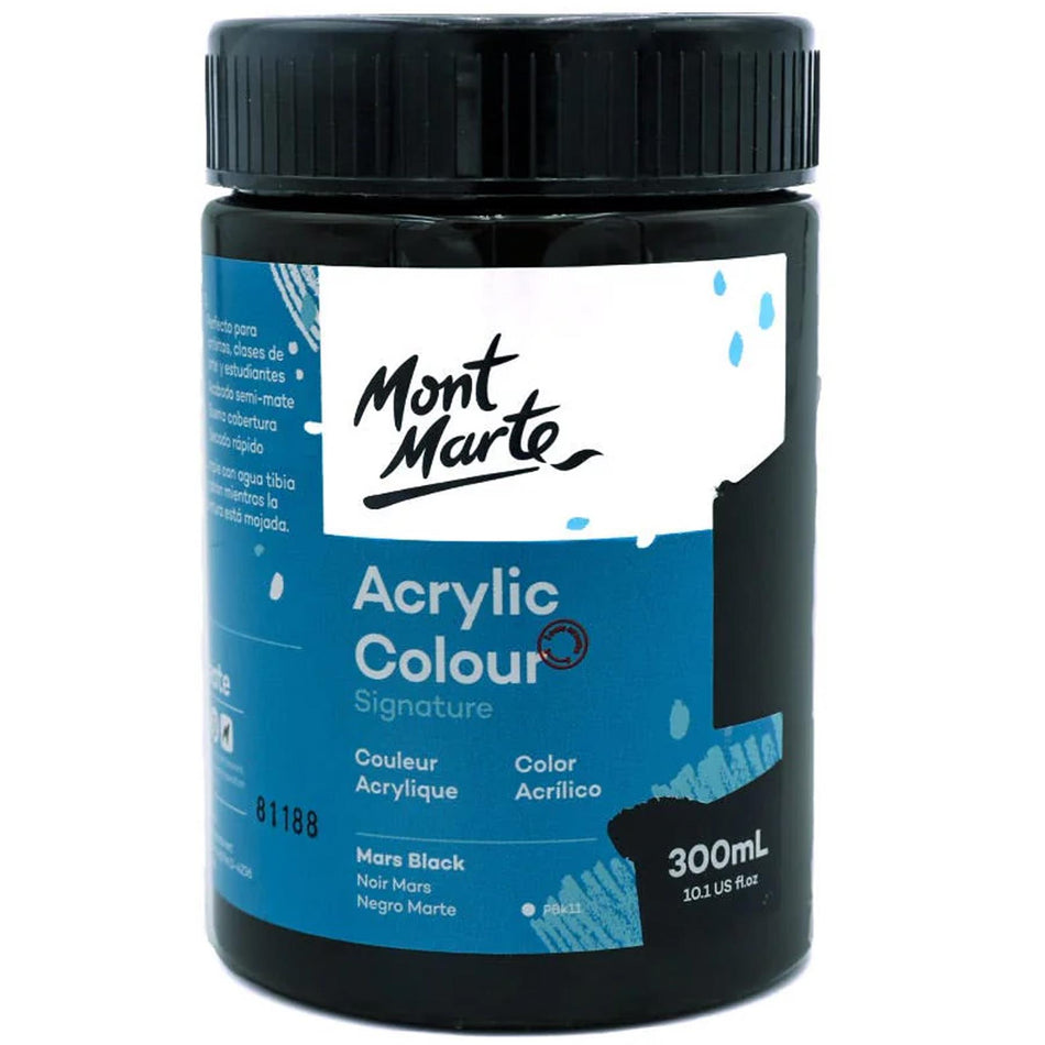 MSCH3064 Mars Black Acrylic Paint - 300ml