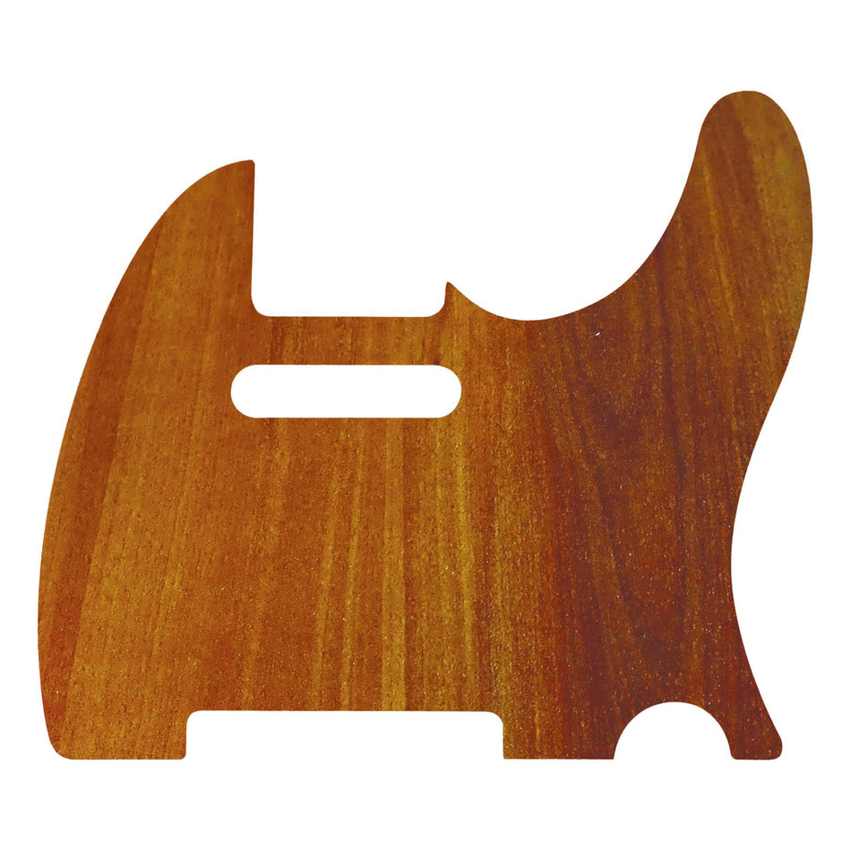 Mahogany Wood Effect Acrylic Telecaster Guitar Pickguard