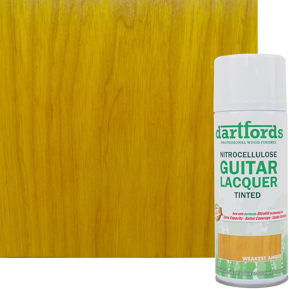 Weakest Amber Nitrocellulose Guitar Lacquer - 400ml Aerosol