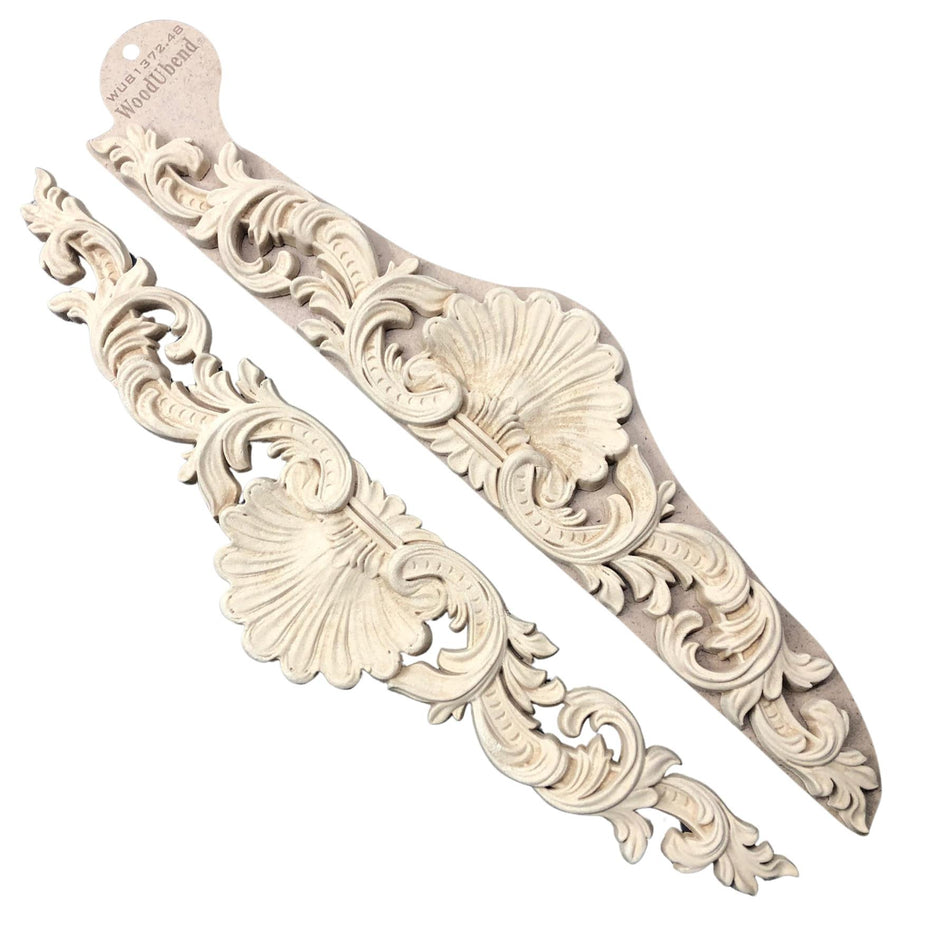 [WoodUBend] WUB1372.48 Pediment Applique/Moulding - 98x475mm