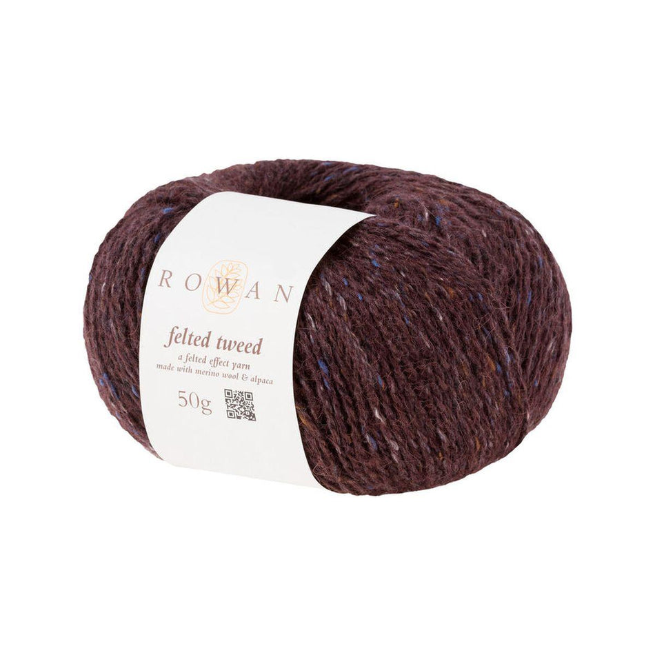 Felted Tweed Treacle 145 50% Wool 25% Alpaca 25% Viscose Yarn - 50g