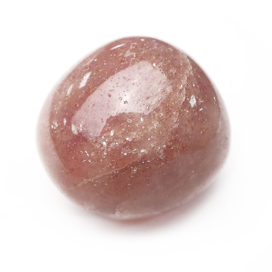 Strawberry Pink Quartz Gemstone Tumbled Crystal - 1-1.5In