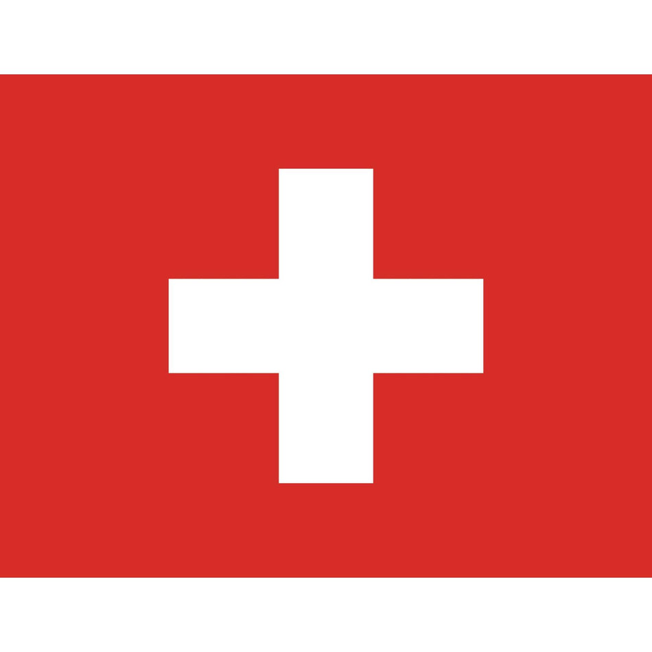 Switzerland Flag Waterslide Decal