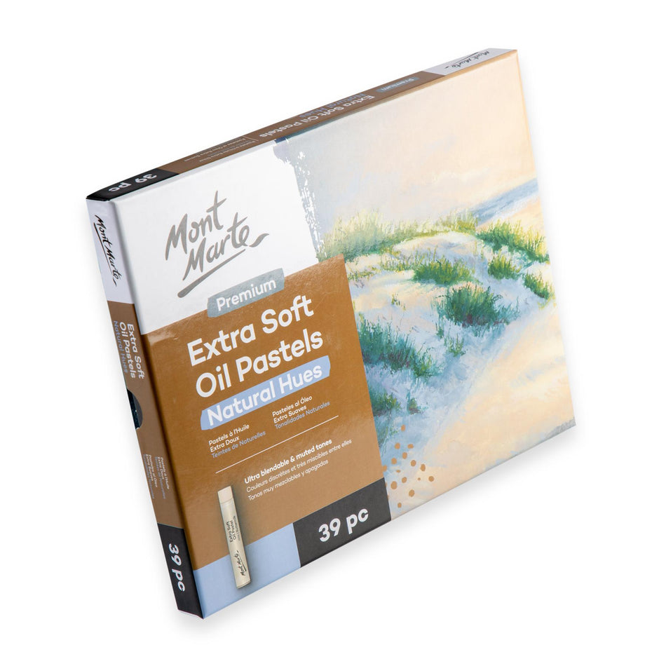 MMPT0050 Natural Hue Extra Soft Oil Pastels - Set of 39