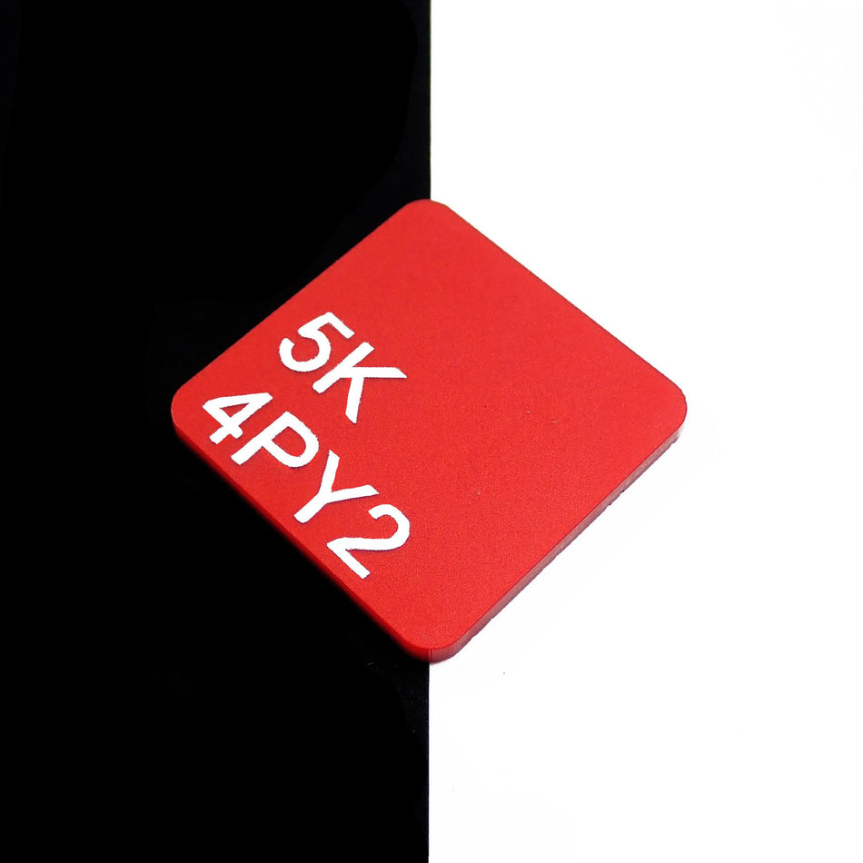 5K 4PY2 Royals King Henry Red Cast Acrylic Sheet - 297x210x3mm, A4