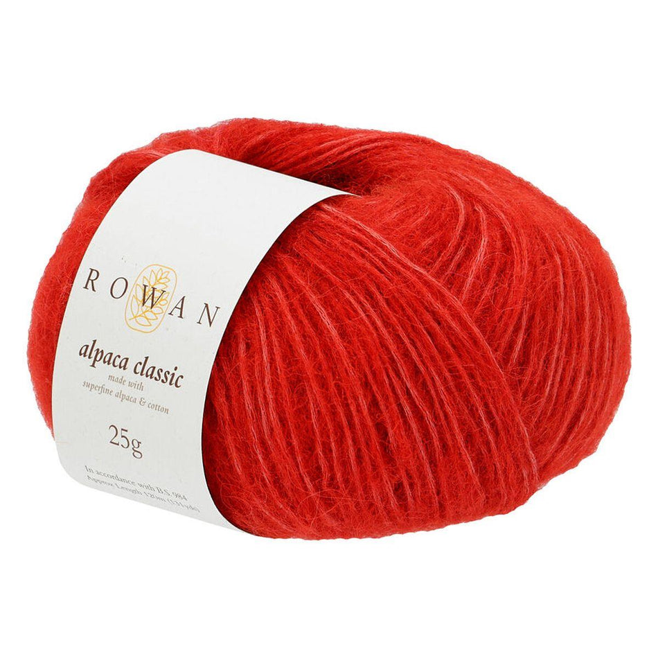 Alpaca Classic Vermilion 120 57% Alpaca 43% Cotton Yarn - 25g