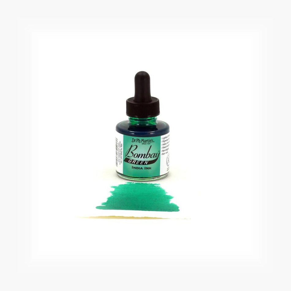 Green Bombay India Ink - 1.0oz