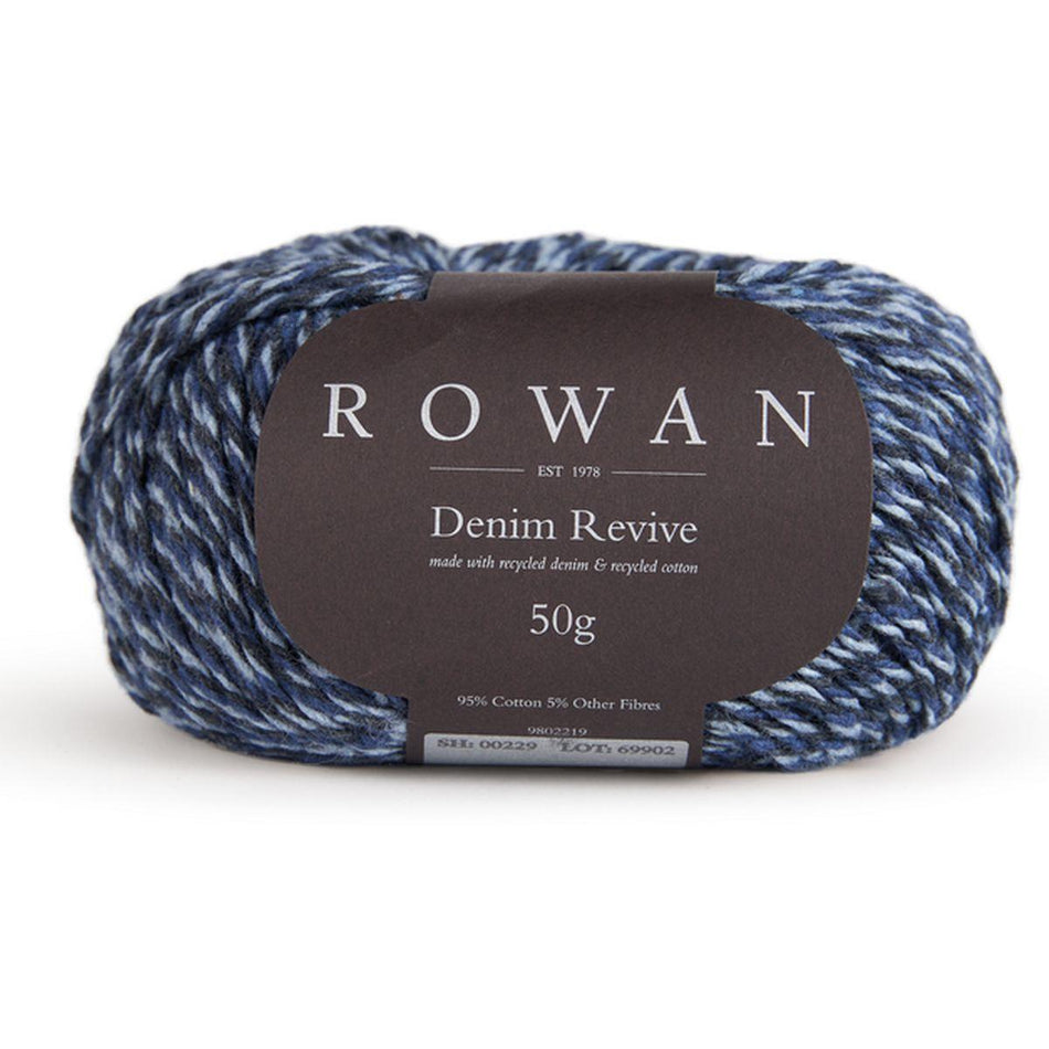 Denim Revive Indigo 223 95% Cotton 5% Other Fibers Yarn - 50g