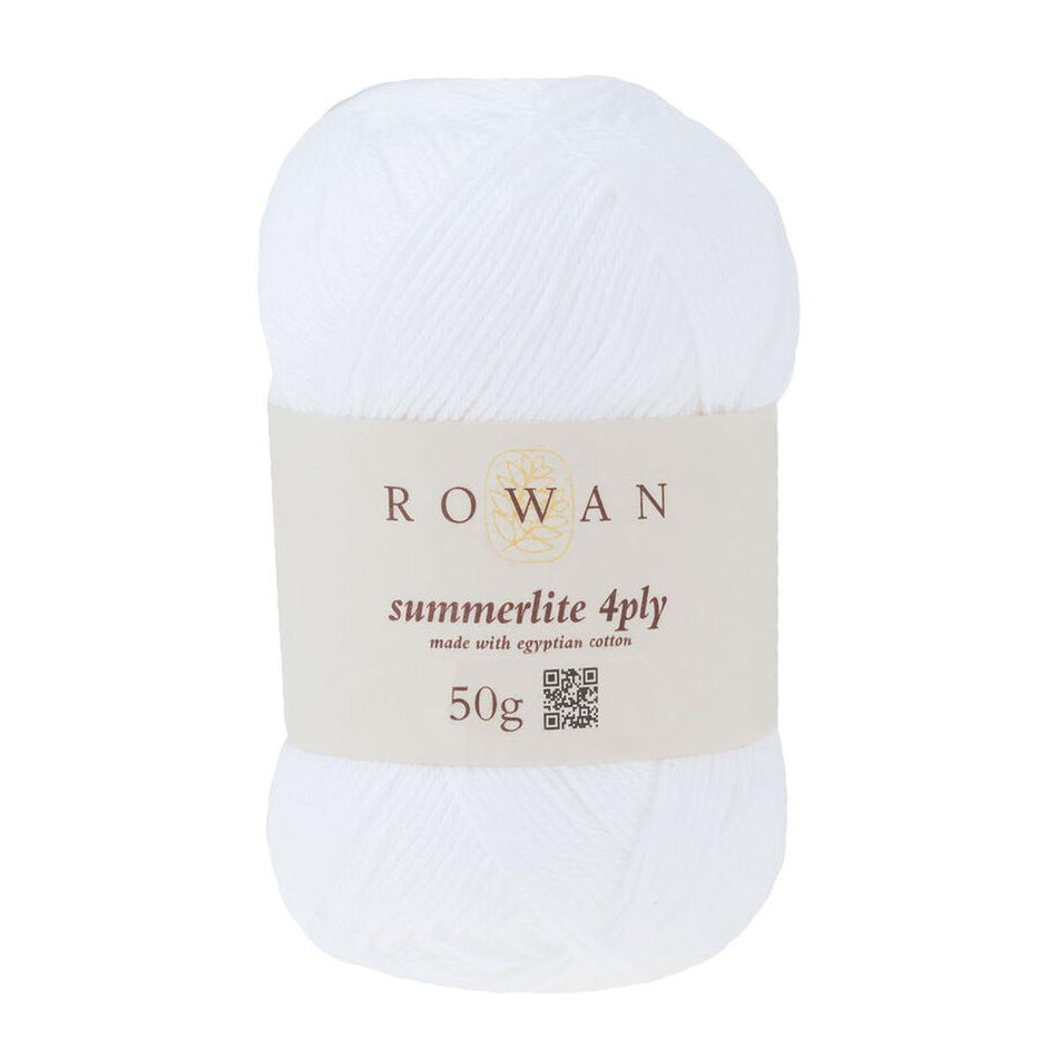 Summerlite 4Ply P.White 417 100% Cotton Yarn - 50g