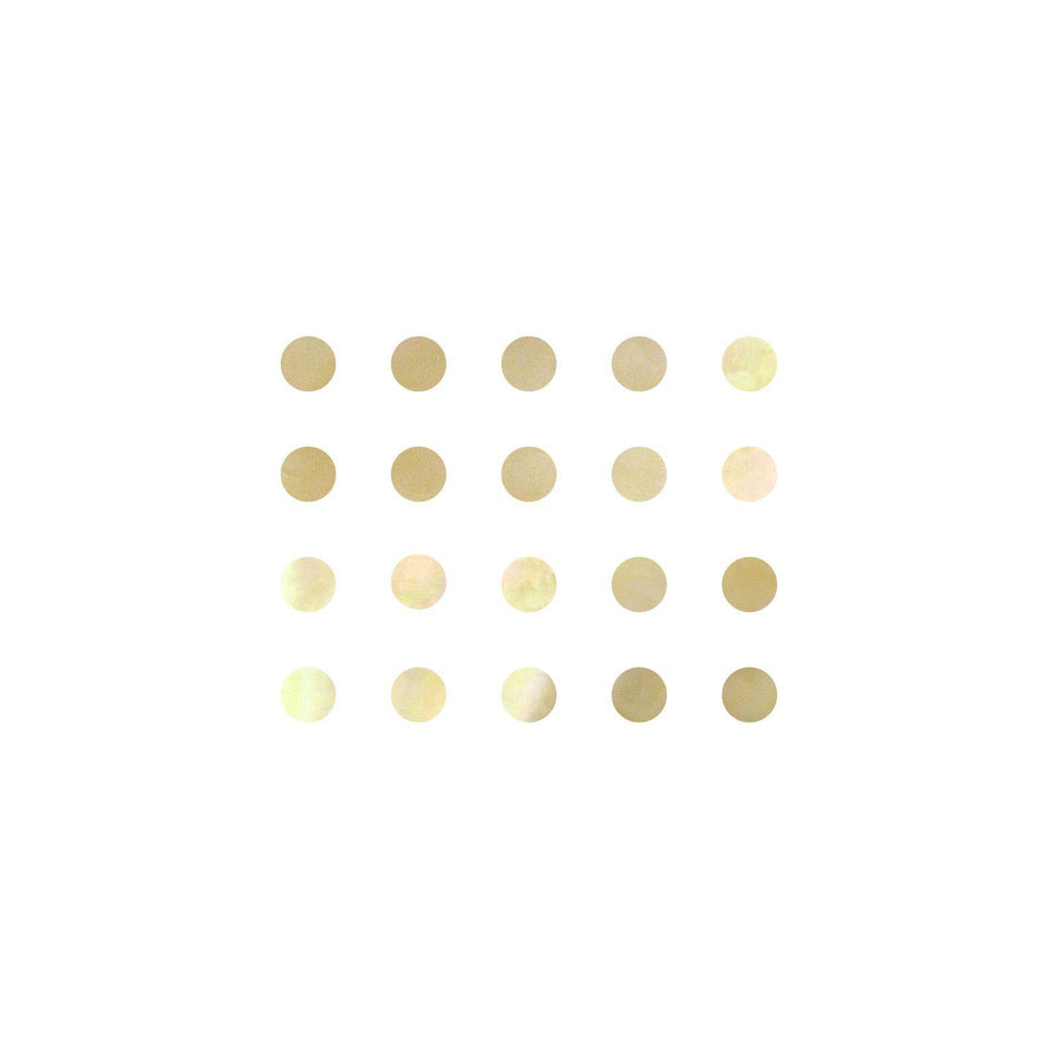 Gold Mother of Pearl Dot Inlays - 10mm, Pack of 20, Circle