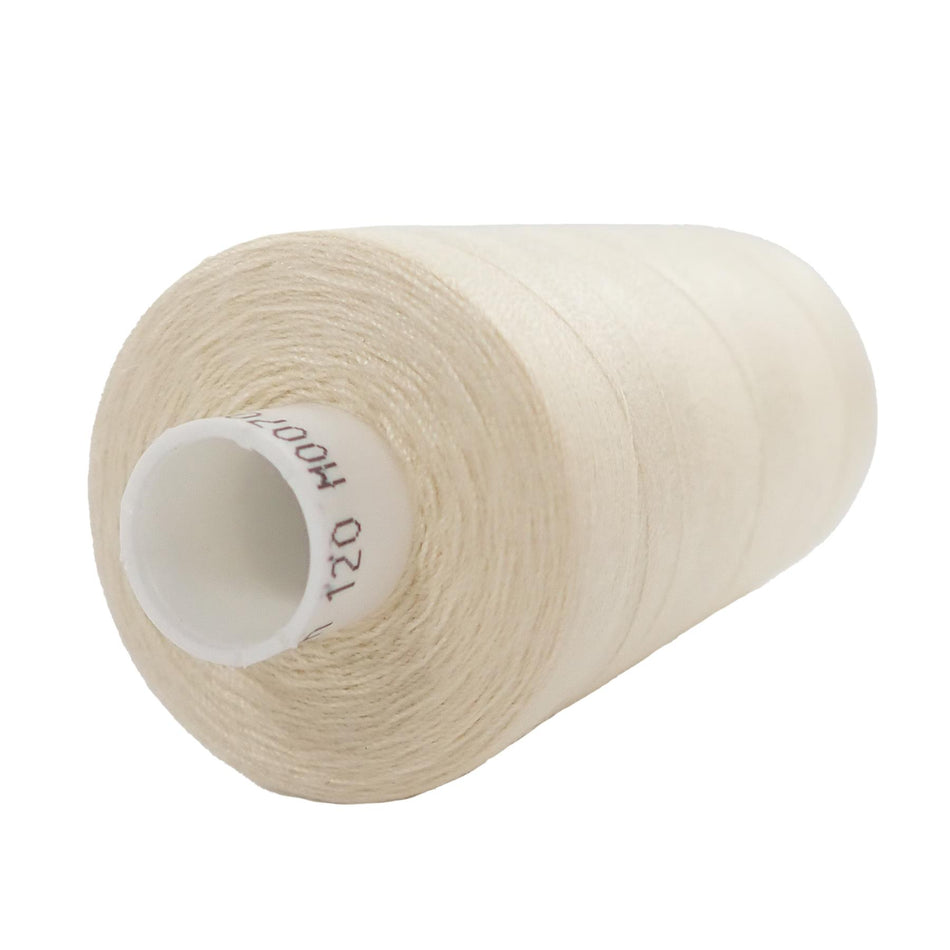 M0070 Cream Spun Polyester Sewing Thread - 1000M