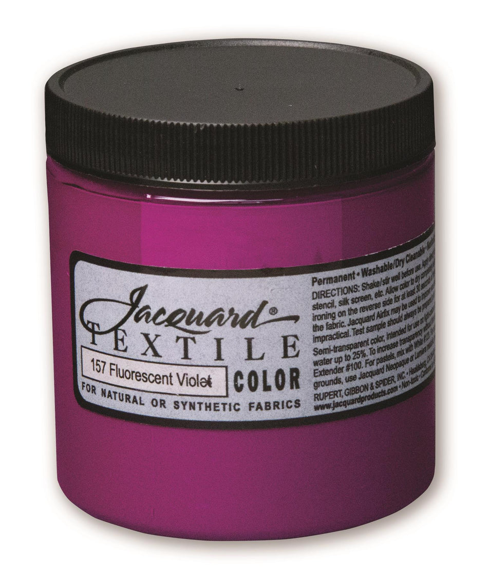 JAC2157 Fluorescent 157 Violet Textile Paint - 8 fl oz