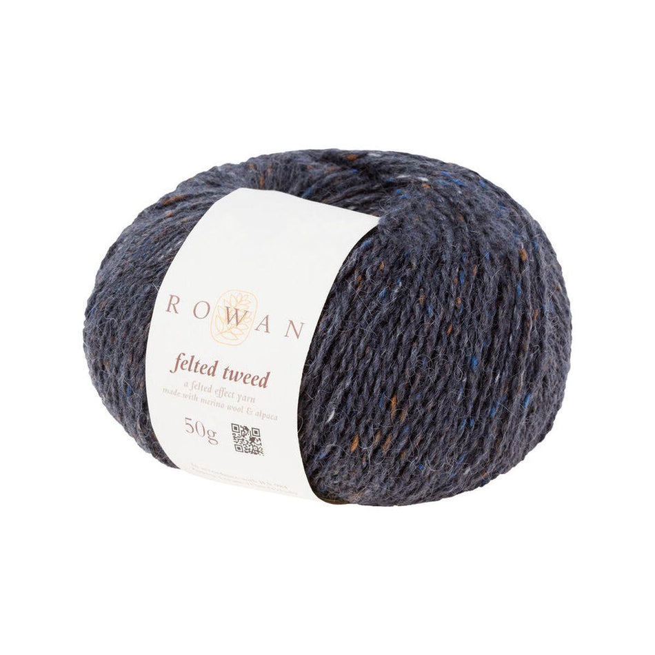 Felted Tweed Carbon 159 50% Wool 25% Alpaca 25% Viscose Yarn - 50g