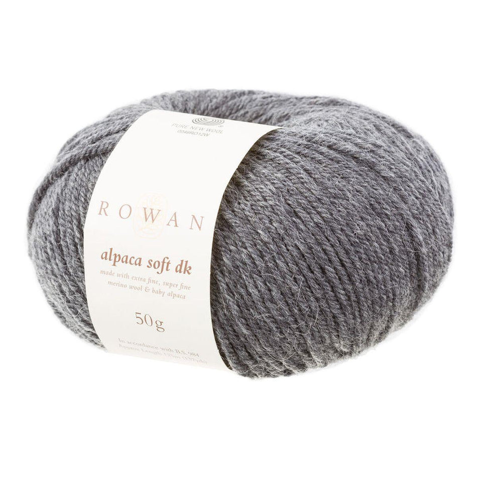 Alpaca Soft DK Charcoal 211 70% Wool 30% Alpaca Yarn - 50g