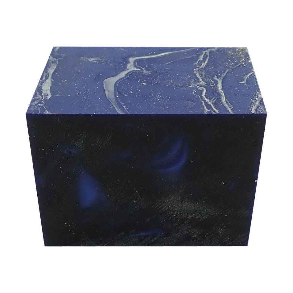 Midnight Blue Pearl Acrylic Block - 64x42x42mm