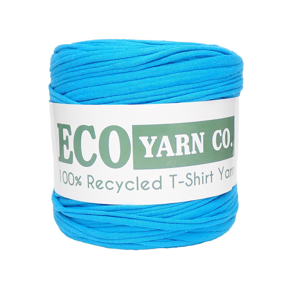 Sky Blue Cotton T-Shirt Yarn - 120M, 700g