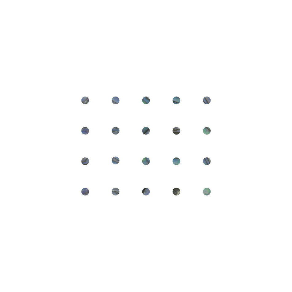 Paua Abalone Dot Inlays - 5mm, Pack of 20, Circle