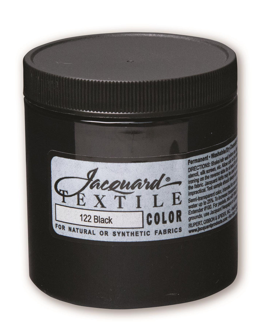 JAC2122 122 Black Textile Paint - 8 fl oz