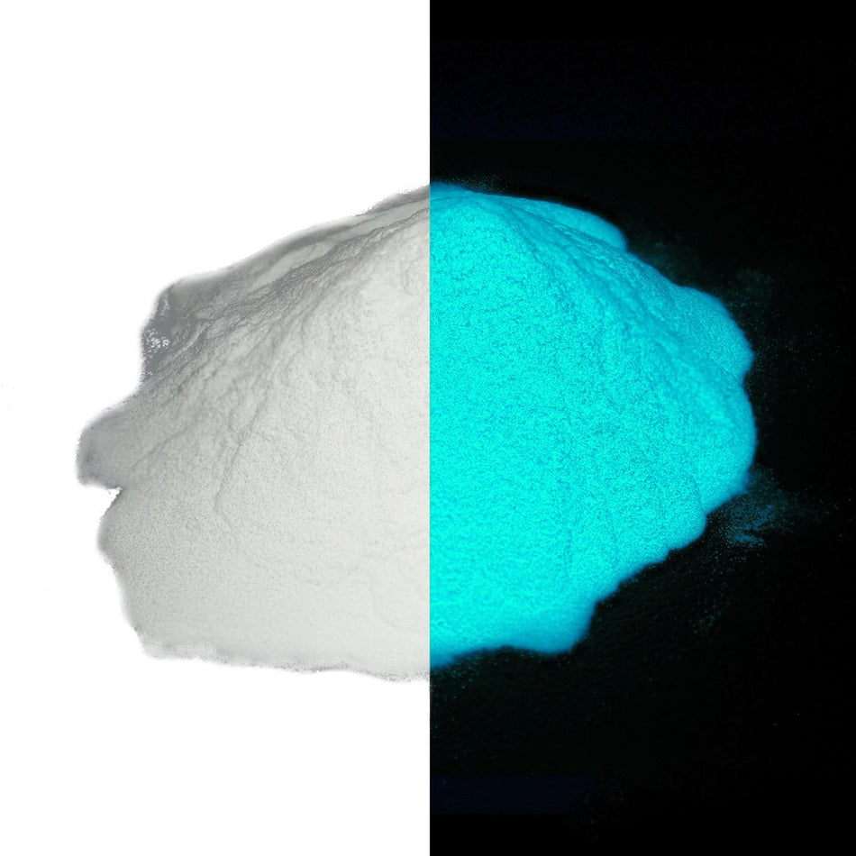 Sky Blue Luminescent Glow Pigment - 100g 35-45um