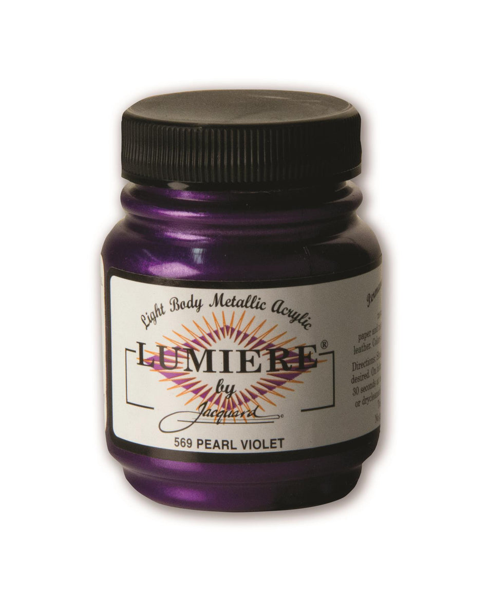 JAC1569 Lumiere 569 Pearl Violet Metallic Acrylic Paint - 2.25 fl oz