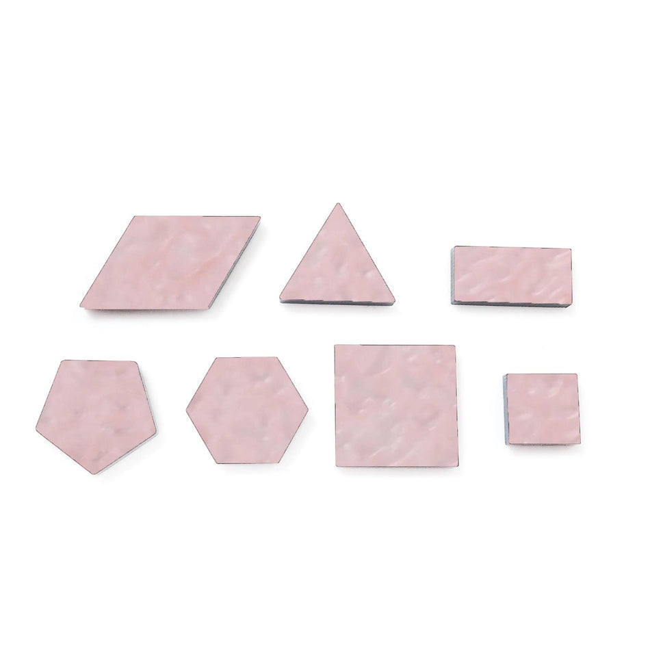 Mixed Baby Pink Lava Pearl Acrylic Mosaic Pieces, 12-30mm (Pack of 200pcs)