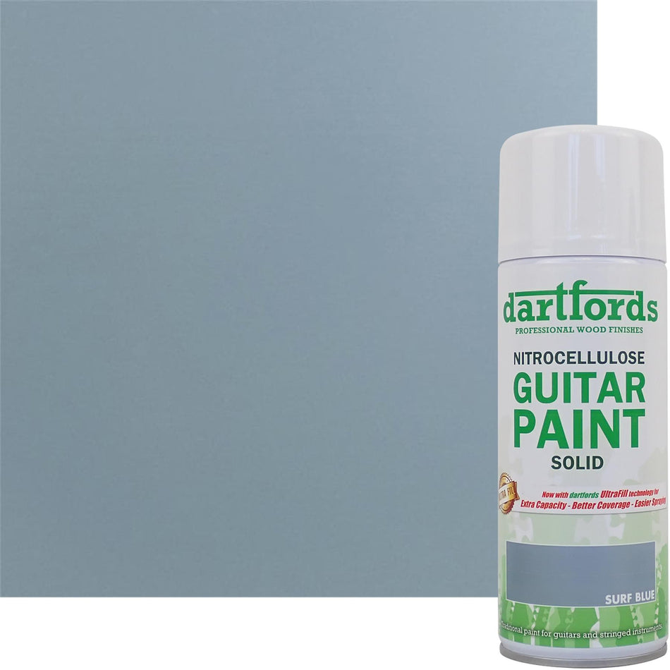 Surf Blue Nitrocellulose Guitar Paint - 400ml Aerosol