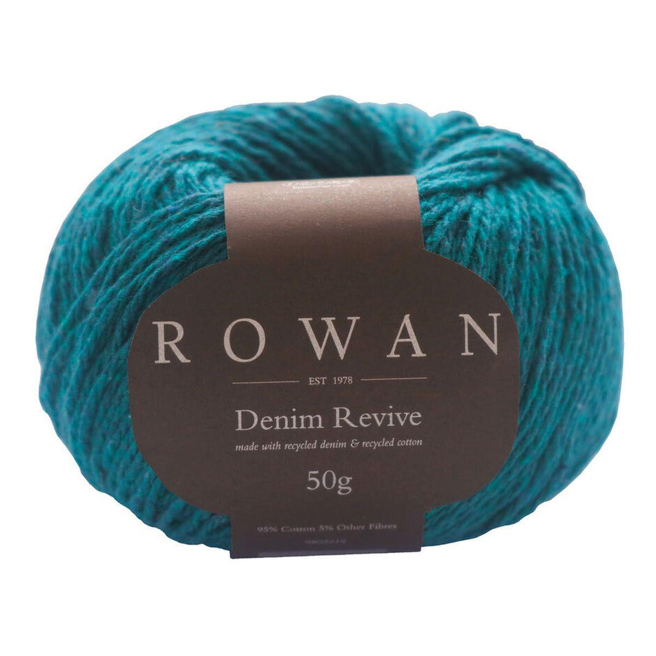 Denim Revive Jade 221 95% Cotton 5% Other Fibers Yarn - 50g