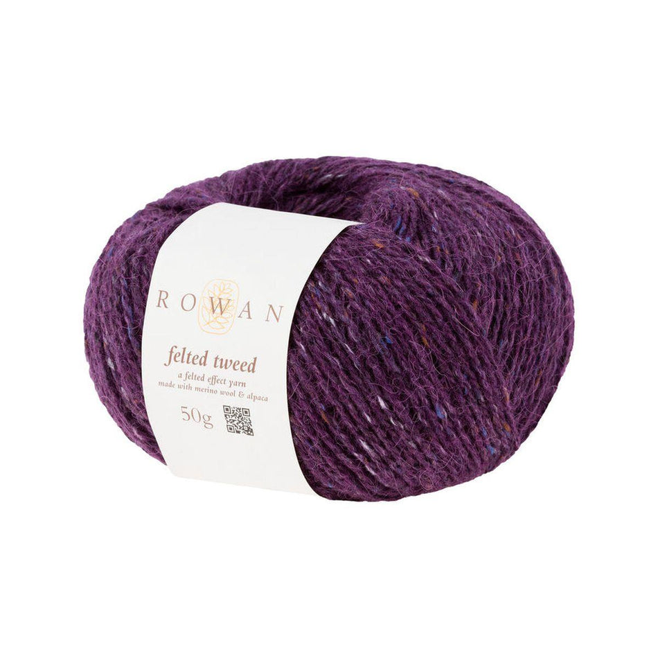 Felted Tweed Bilberry 151 50% Wool 25% Alpaca 25% Viscose Yarn - 50g