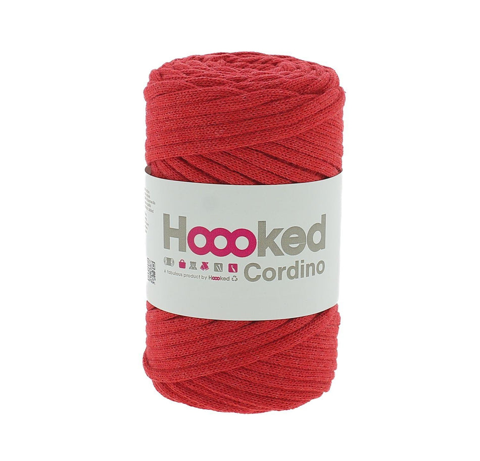 CORD34 Cordino Lipstick Red Cotton Macrame Cord - 54M, 150g