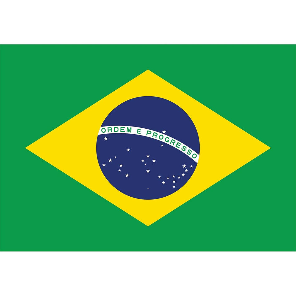Brazil Flag Waterslide Decal