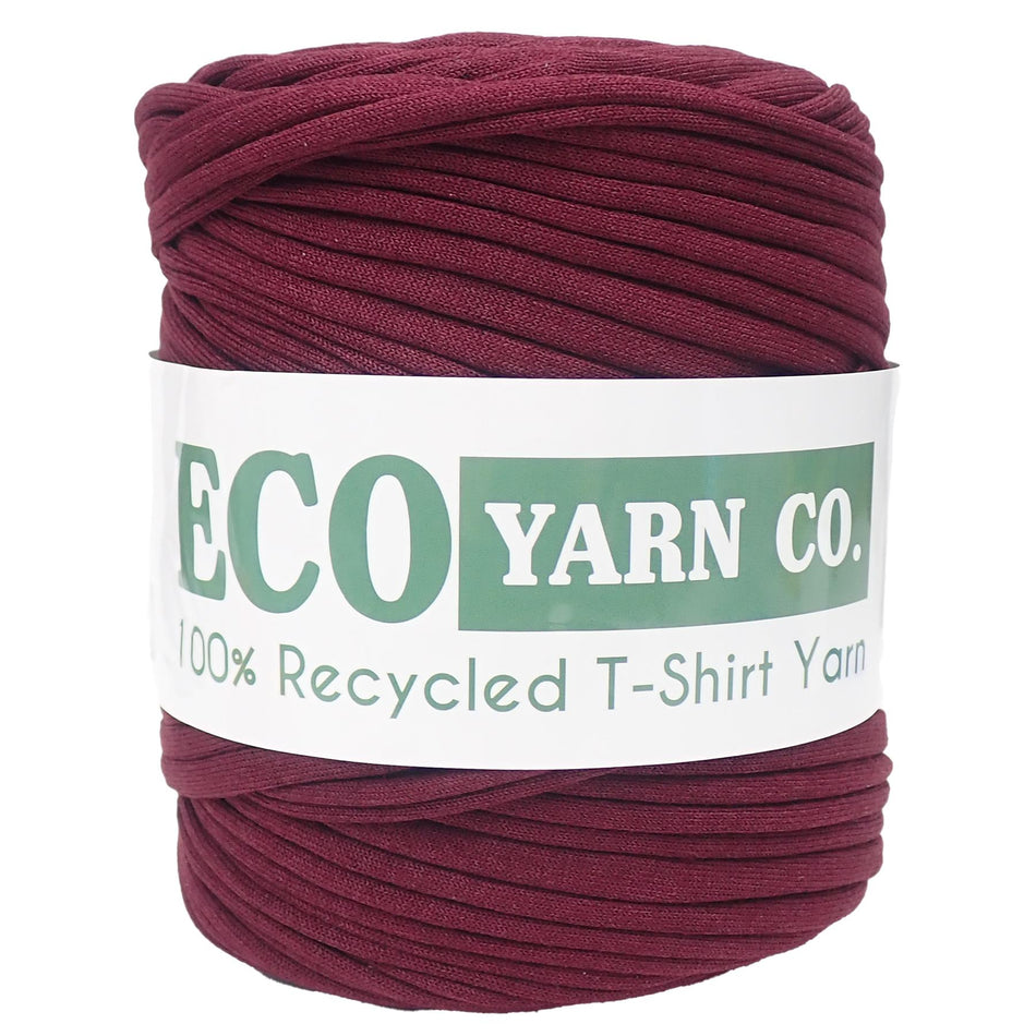 Burgundy Cotton T-Shirt Yarn - 120M, 700g