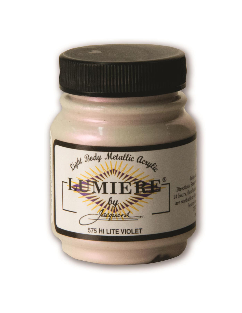 JAC1575 Lumiere 575 Hi Lite Violet Metallic Acrylic Paint - 2.25 fl oz