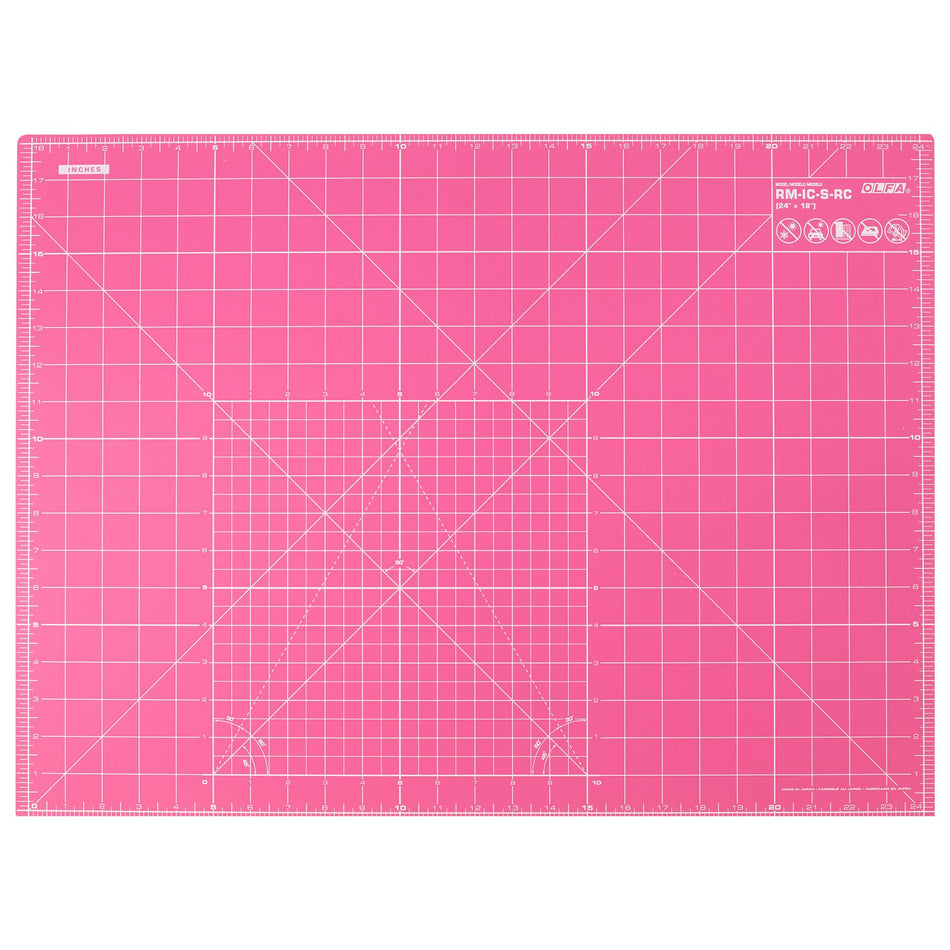 Pink Rotary Cutting Mat - 60x45Cm 23.5x17.75In