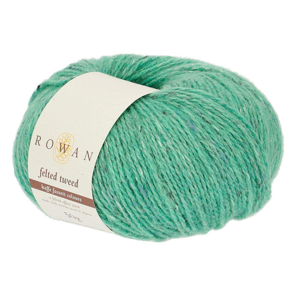 Felted Tweed Vaseline Green 204 50% Wool 25% Alpaca 25% Viscose Yarn - 50g