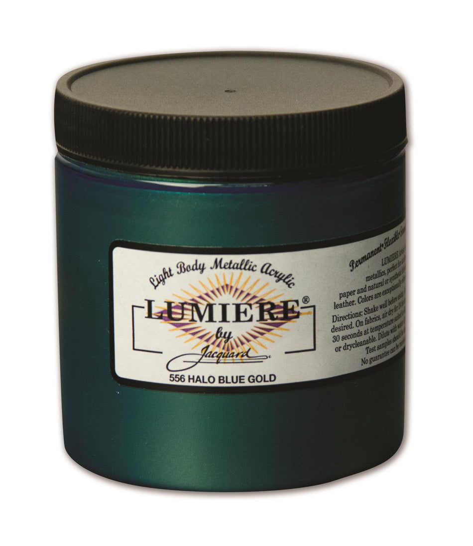 JAC2556 Lumiere 556 Halo Blue Gold Metallic Acrylic Paint - 8 fl oz