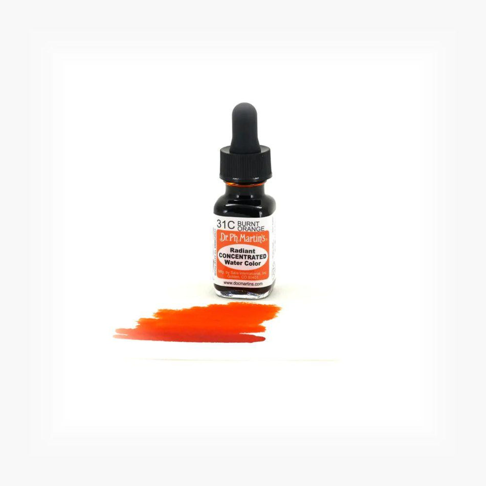 Burnt Orange Radiant Concentrated Water Color - 0.5oz