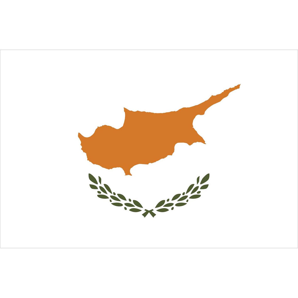 Cyprus Flag Waterslide Decal